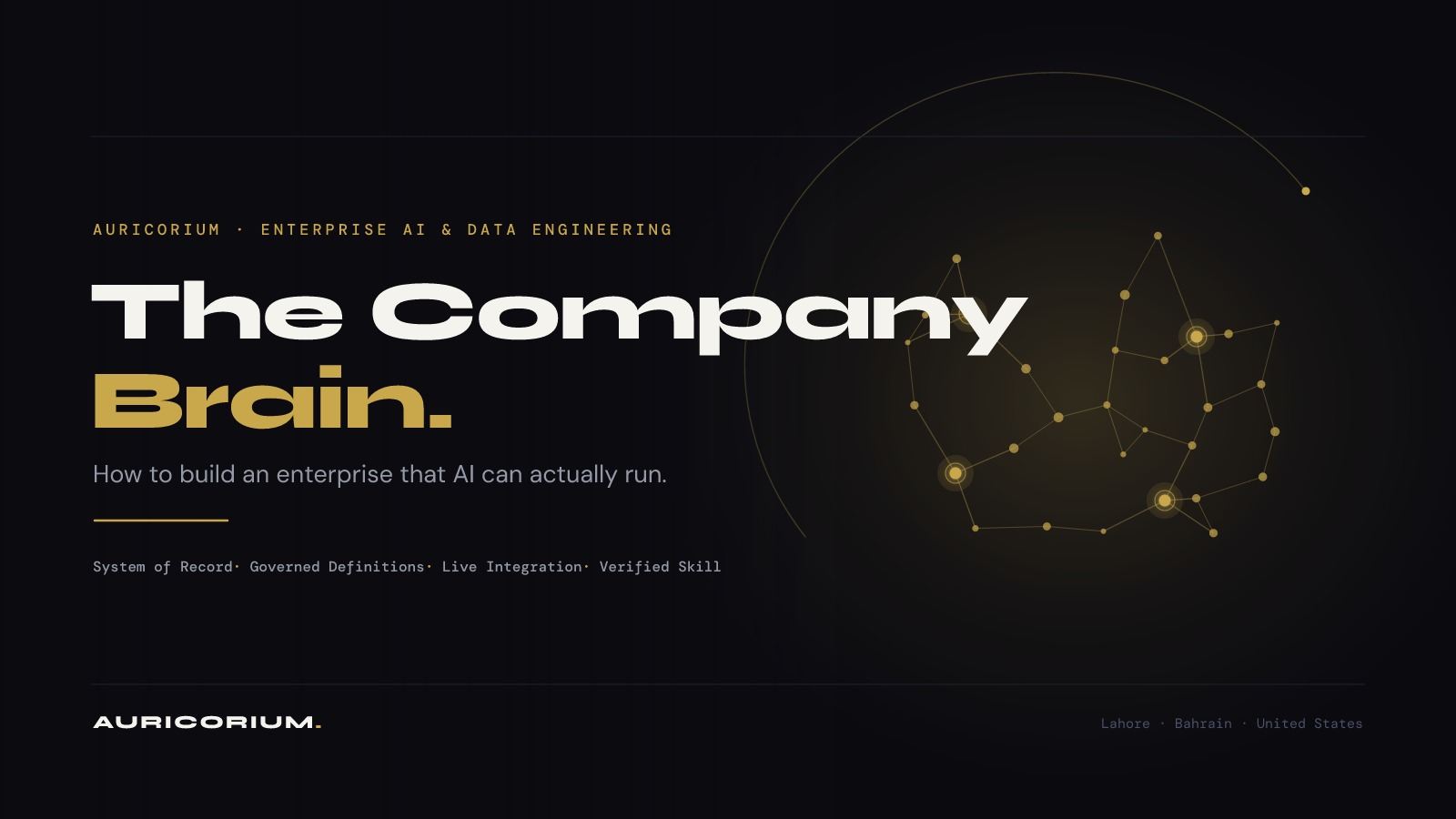 The Company Brain: How to Build an Enterprise That AI Can Actually Run